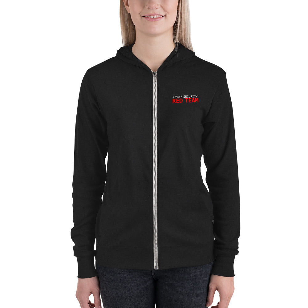 Cyber Security Red Team - Unisex zip hoodie by DarkByteGear