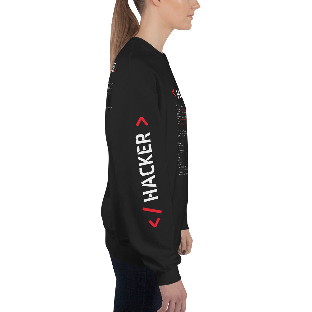 Hacker v.1 - Unisex Sweatshirt by DarkByteGear