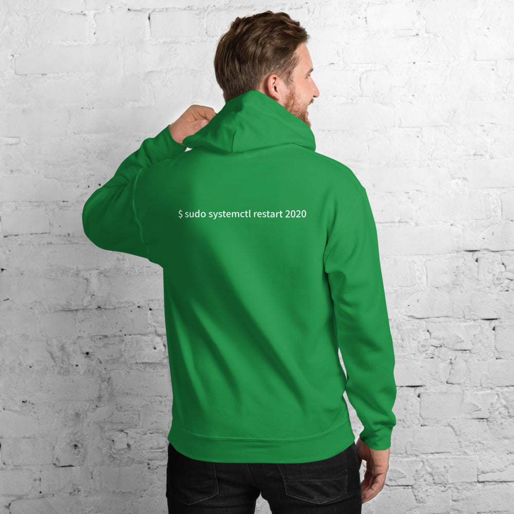 $ sudo systemctl restart 2020 - Unisex Hoodie ( with back design) by DarkByteGear