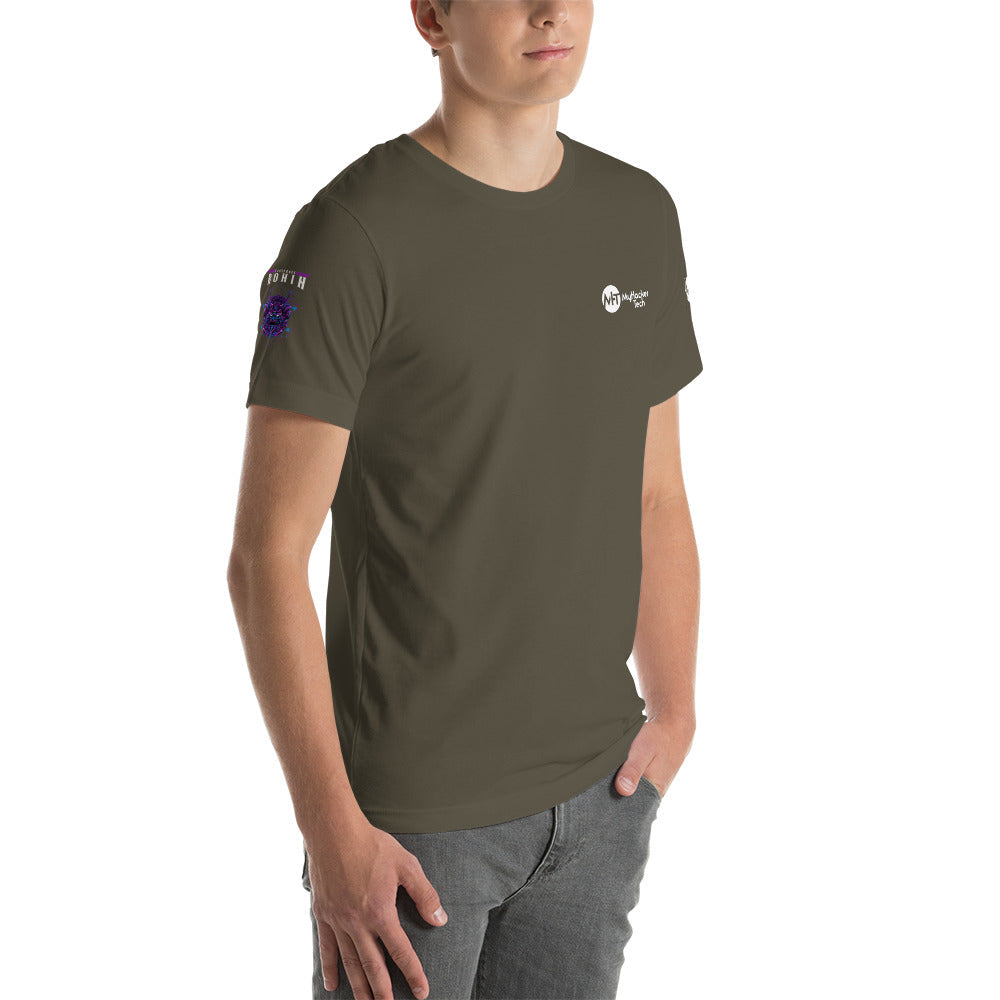 CyberWare Ronin - Short-Sleeve Unisex T-Shirt (all sides print) by DarkByteGear