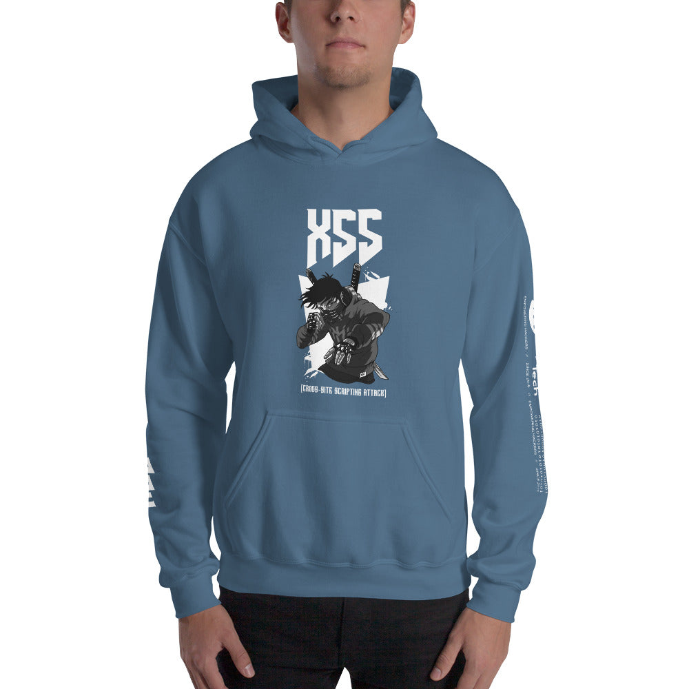 XSS cross-site scripting attack - Unisex Hoodie by DarkByteGear
