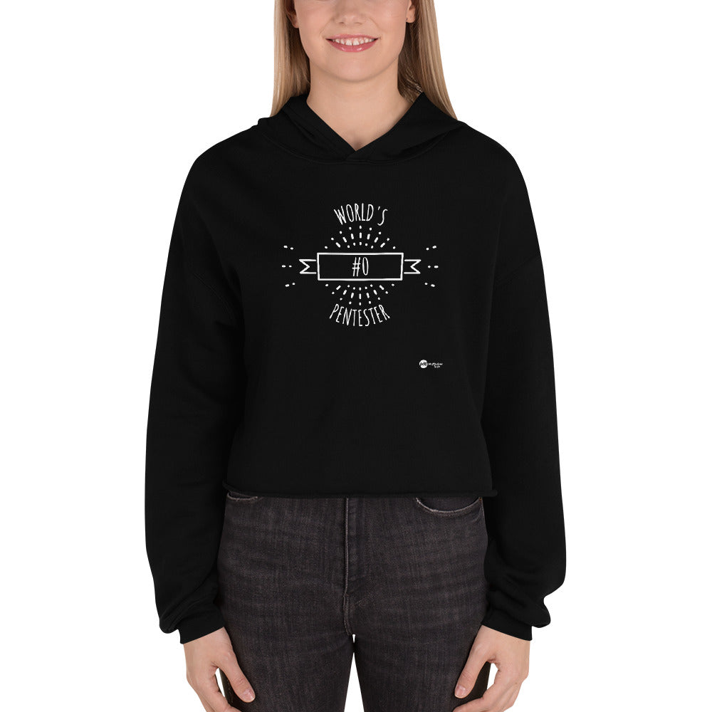 World's #0 Pentester- Crop Hoodie by DarkByteGear
