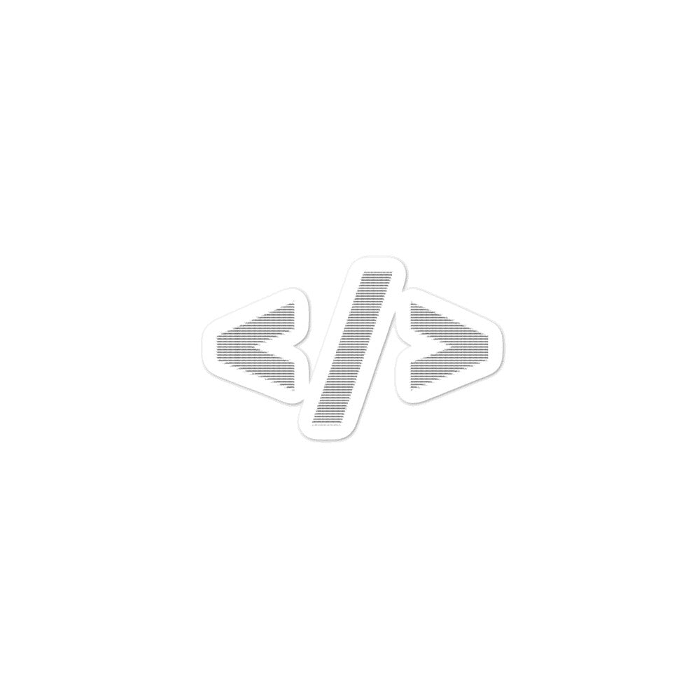 Culture of code in ASCII characters - Bubble-free stickers by DarkByteGear