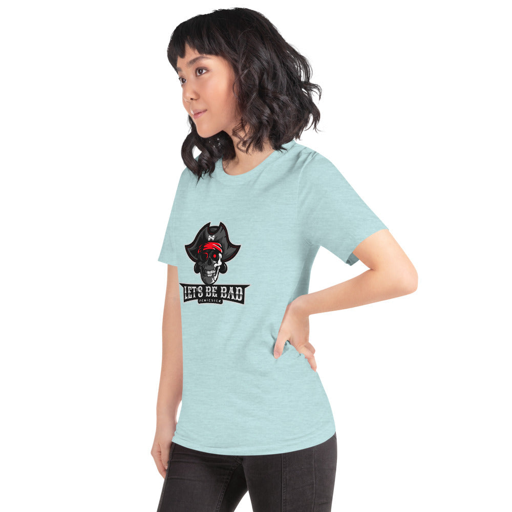 Let's be bad - Short-Sleeve Unisex T-Shirt (white) by DarkByteGear