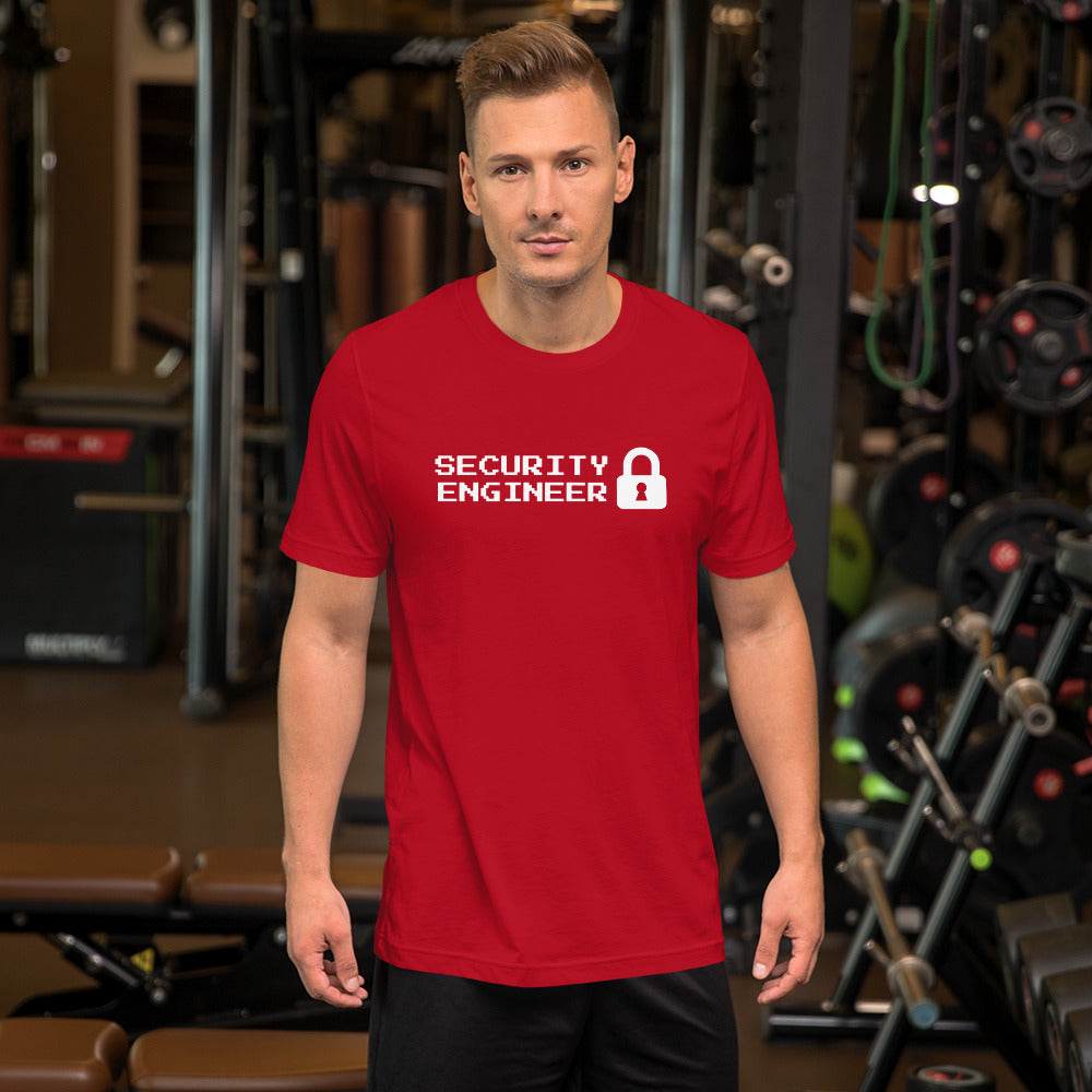 Security engineer - Short-Sleeve Unisex T-Shirt (white text) by DarkByteGear