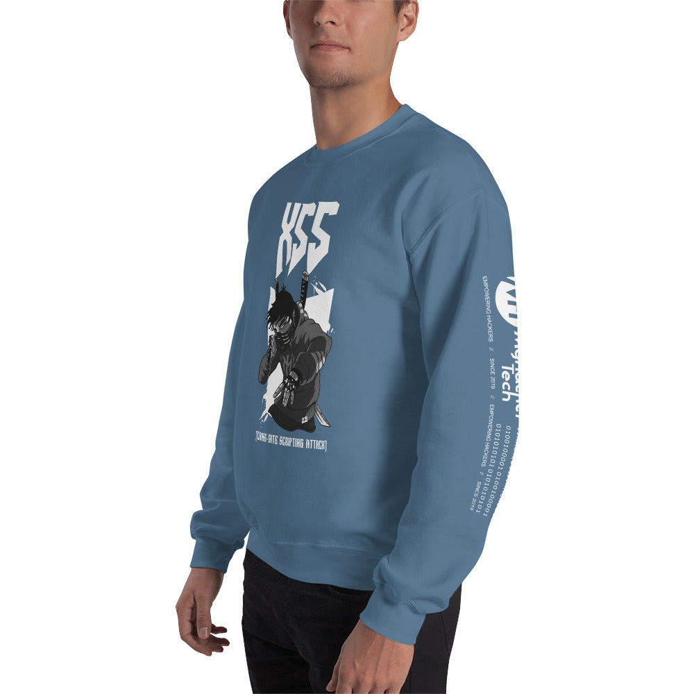 XSS cross-site scripting attack - Unisex Sweatshirt by DarkByteGear