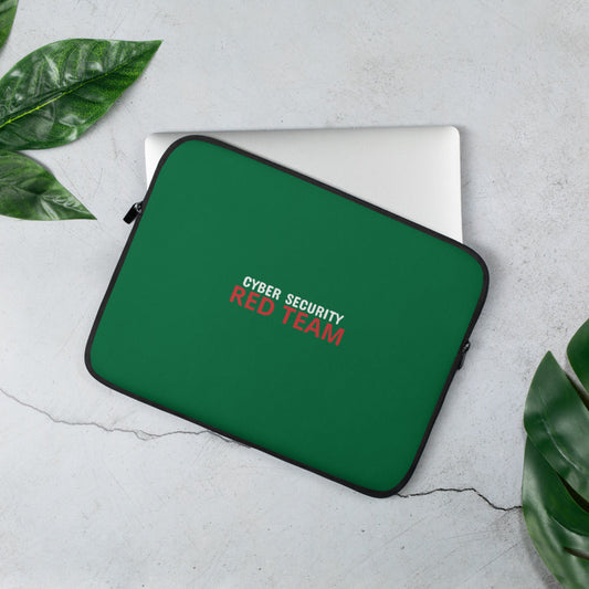 Cyber Security Red Team - Laptop Sleeve - 15 in (red) by DarkByteGear