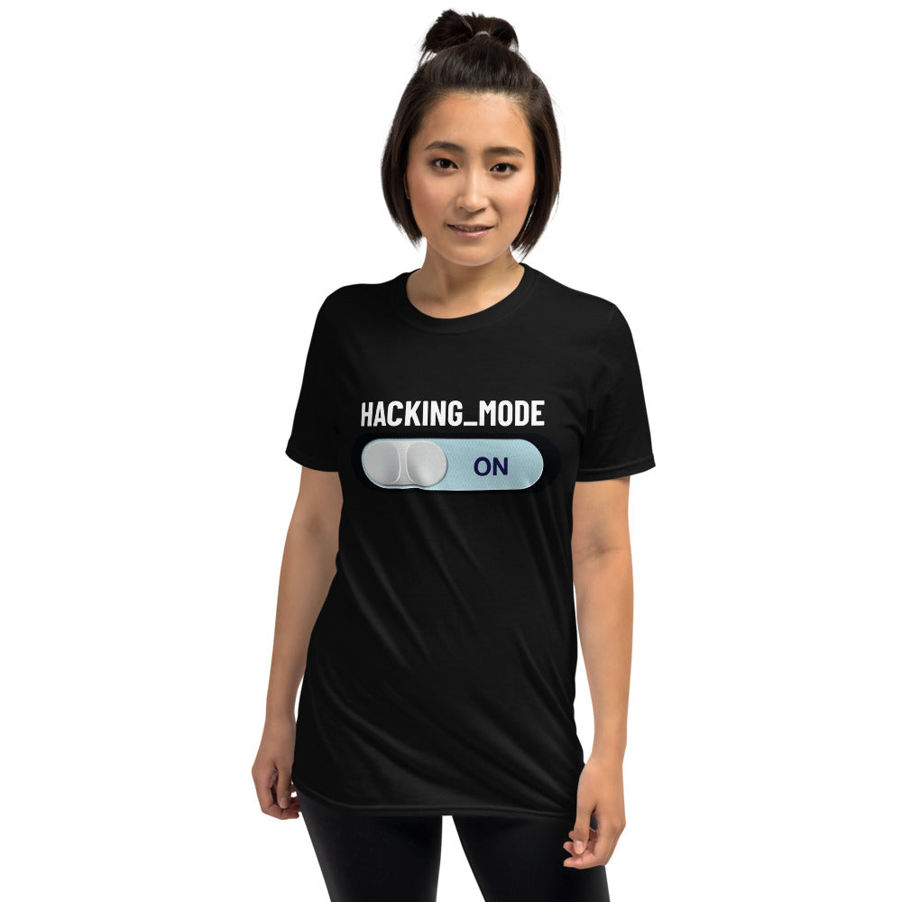 Hacking mode ON - Short-Sleeve Unisex T-Shirt by DarkByteGear
