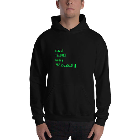 stay at at home, wear a mask v2 - Unisex Hoodie by DarkByteGear