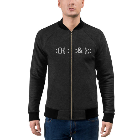 Linux Hackers - Bash Fork Bomb - Bomber Jacket by DarkByteGear