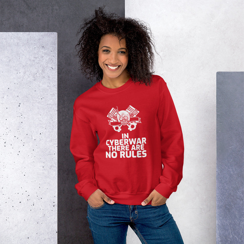 In cyberwar, there are no rules - Unisex Sweatshirt by DarkByteGear