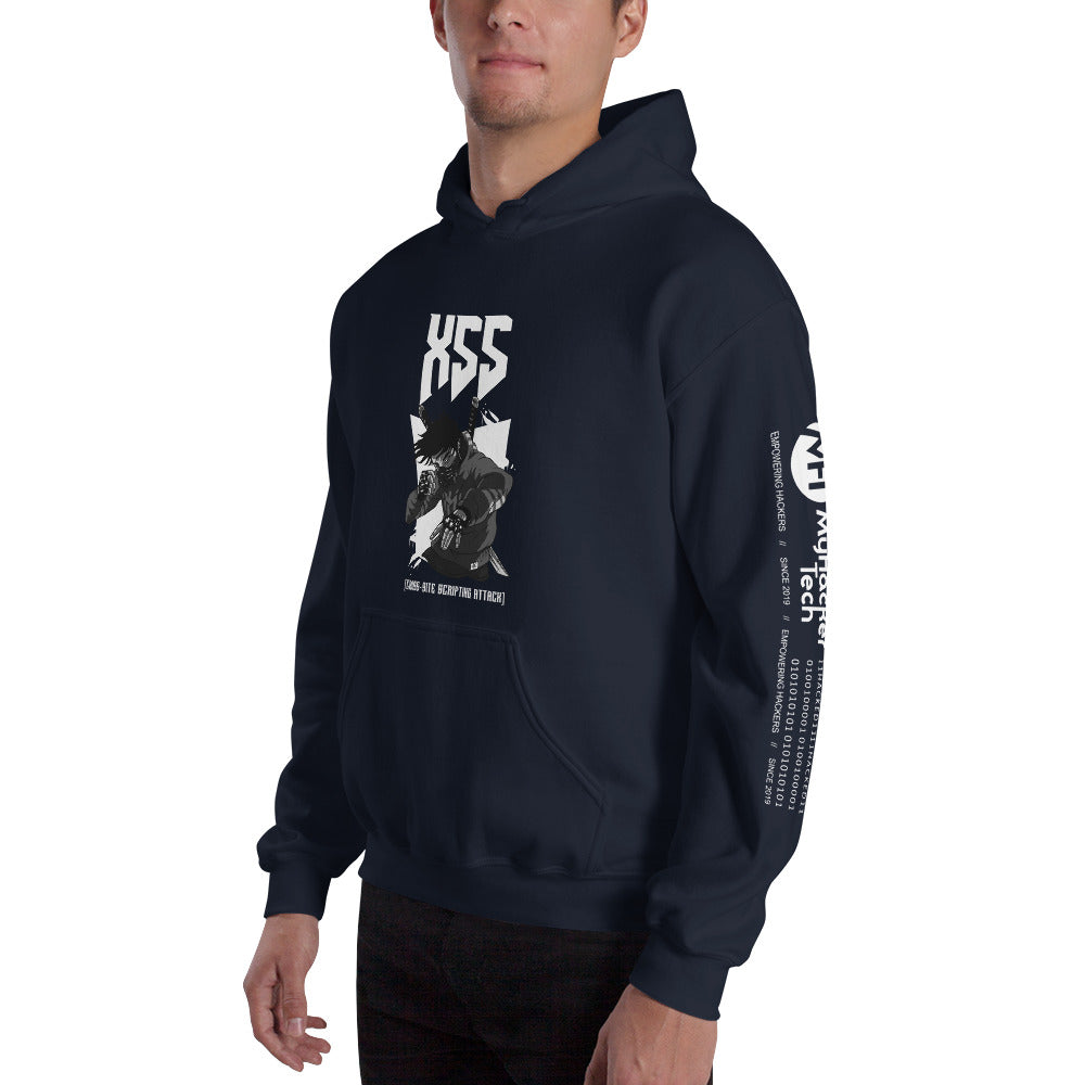 XSS cross-site scripting attack - Unisex Hoodie by DarkByteGear