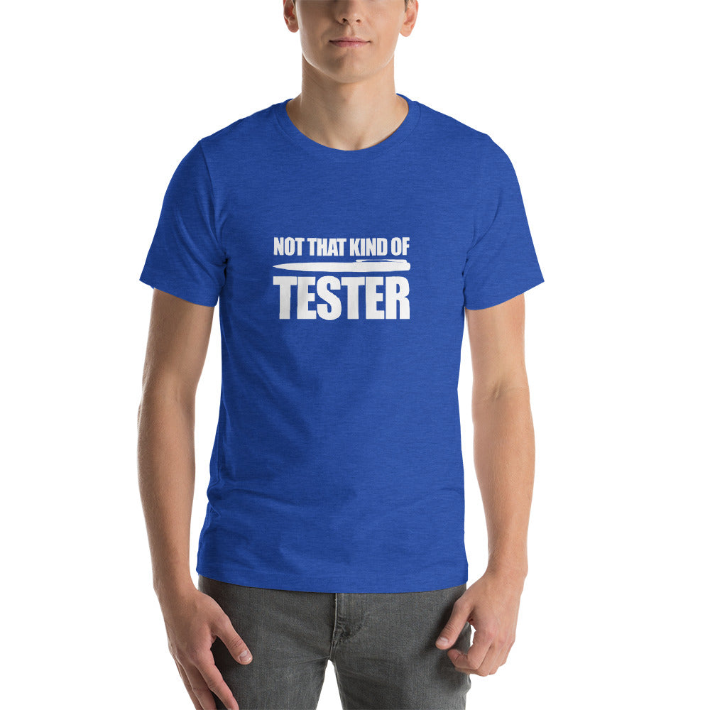 Not that kind of pen tester - Short-Sleeve Unisex T-Shirt (white text) by DarkByteGear