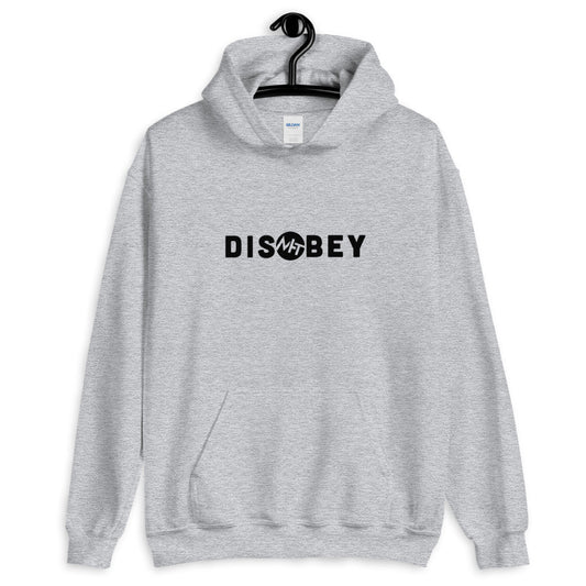 Disobey - Unisex Hoodie (black text) by DarkByteGear