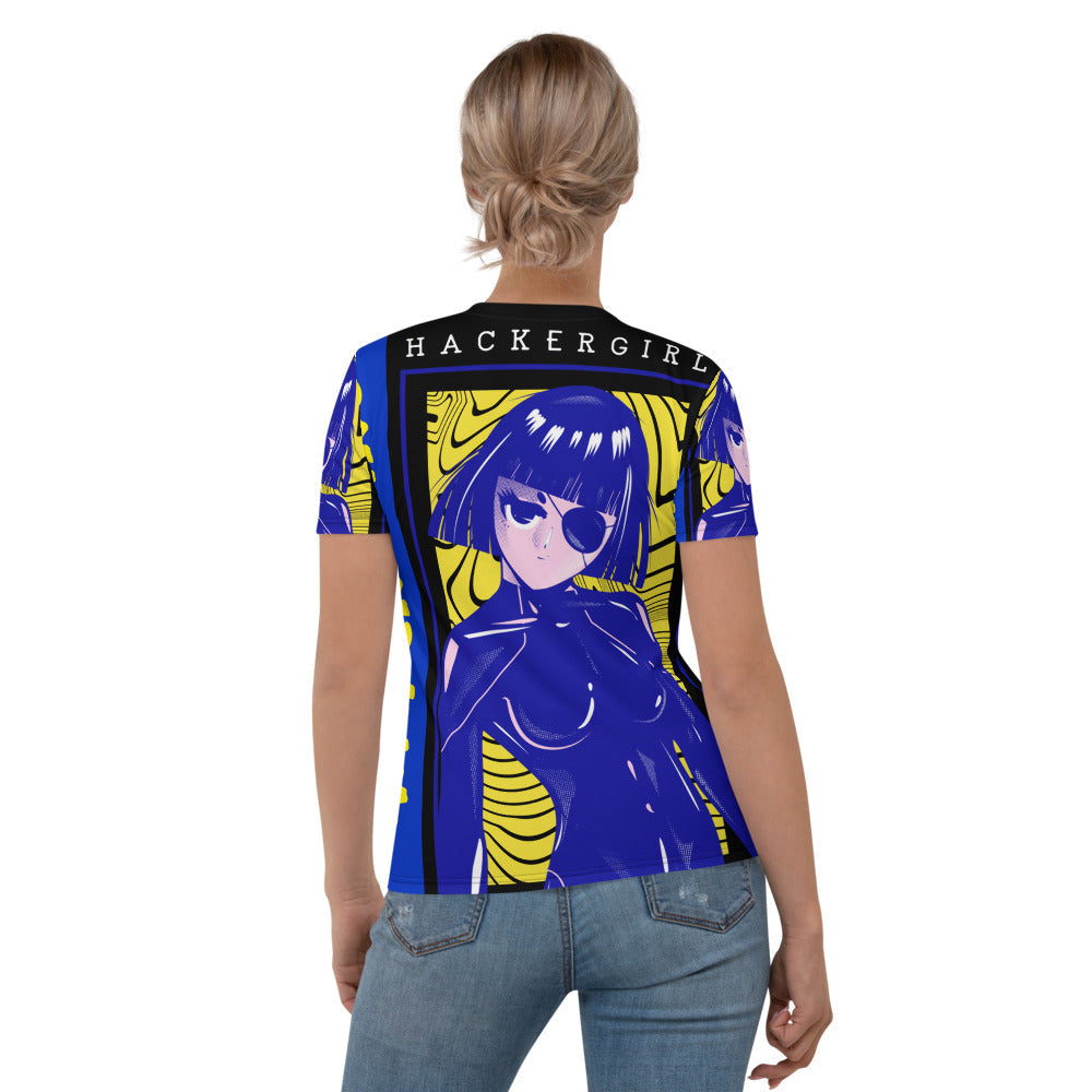 Hacker Girl - Women's T-shirt by DarkByteGear