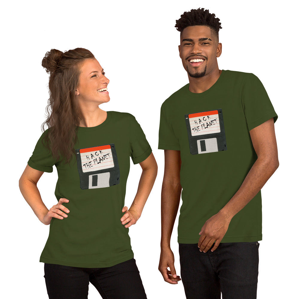 Hack the planet - Short-Sleeve Unisex T-Shirt by DarkByteGear