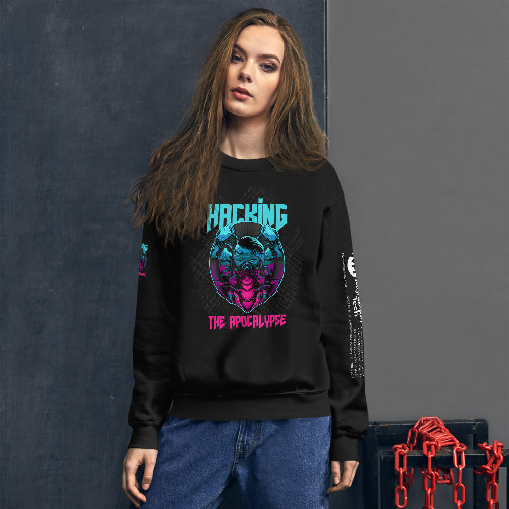 Hacking the apocalypse v2 - Unisex Sweatshirt by DarkByteGear