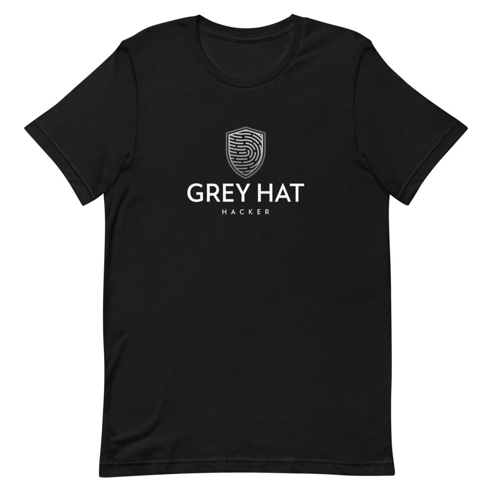 Grey Hat Hacker - Short-Sleeve Unisex T-Shirt by DarkByteGear