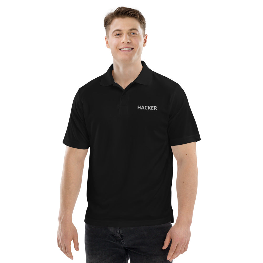 Hacker - Men's Champion performance polo by DarkByteGear