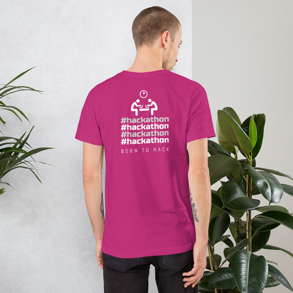 #hackathon - Short-Sleeve Unisex T-Shirt by DarkByteGear