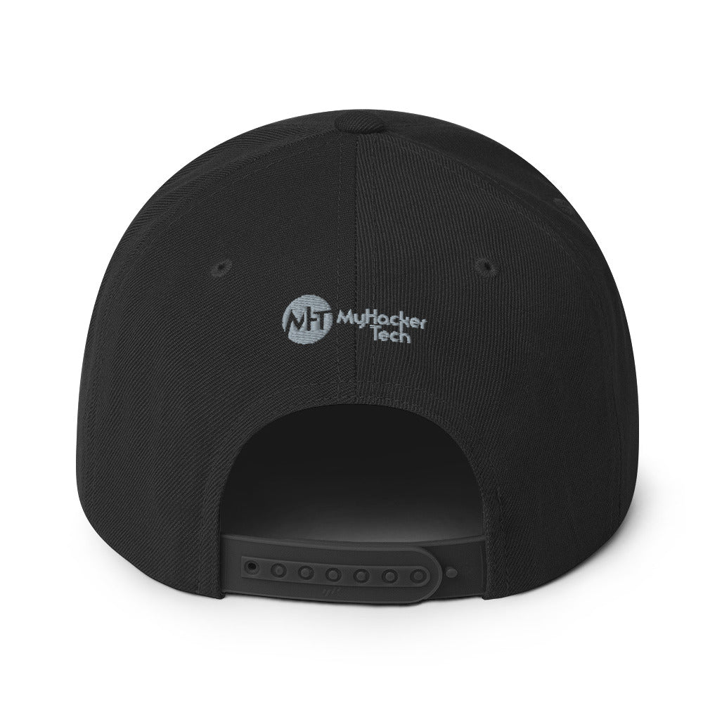 I void warranties - Snapback Hat (white text) by DarkByteGear