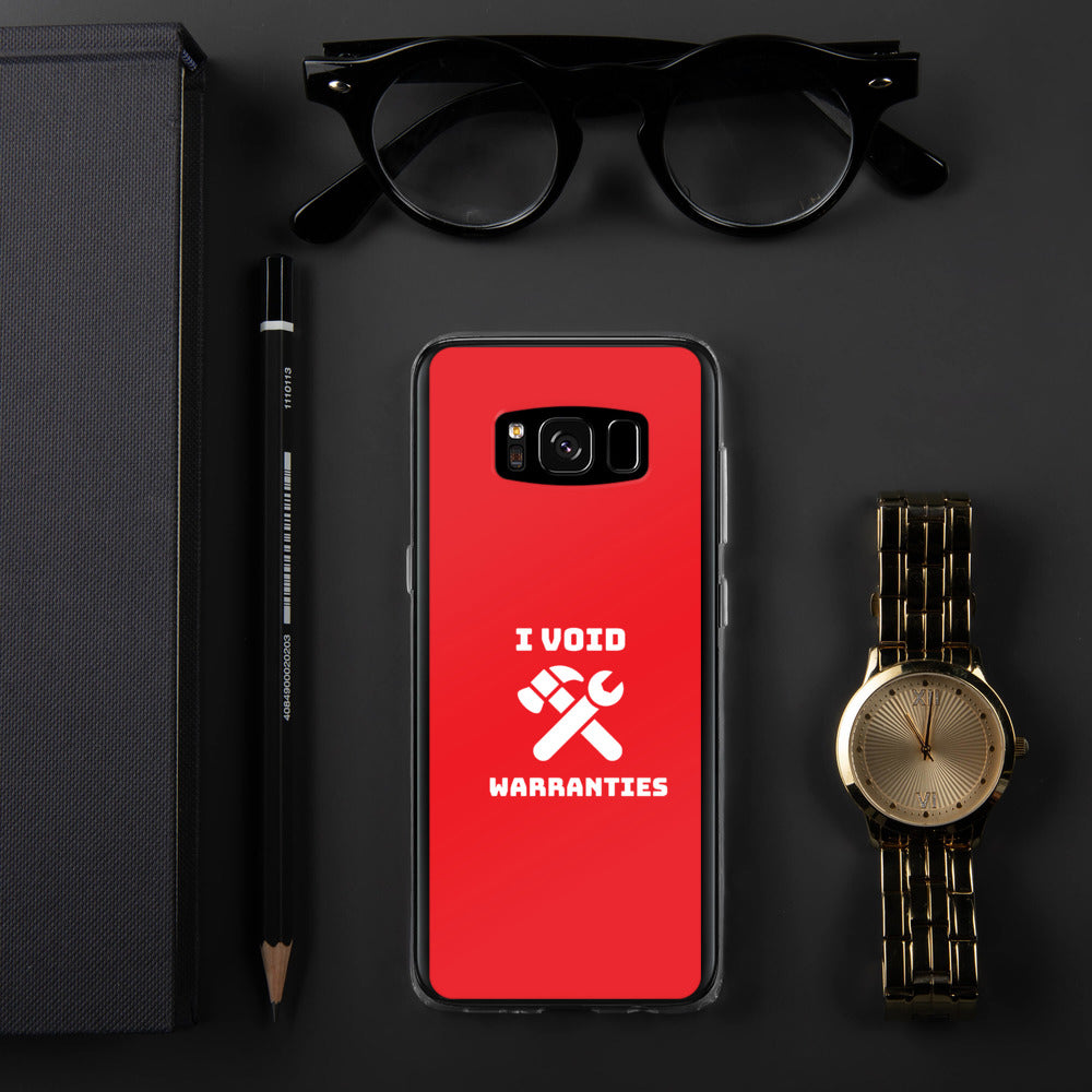 I void warranties - Samsung Case (red) by DarkByteGear
