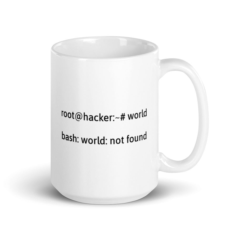 Linux Tweaks - world not found - Mug by DarkByteGear