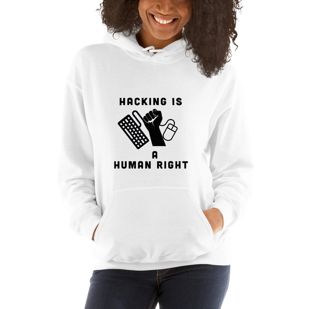 HACKING IS A HUMAN RIGHT - Unisex Hoodie by DarkByteGear