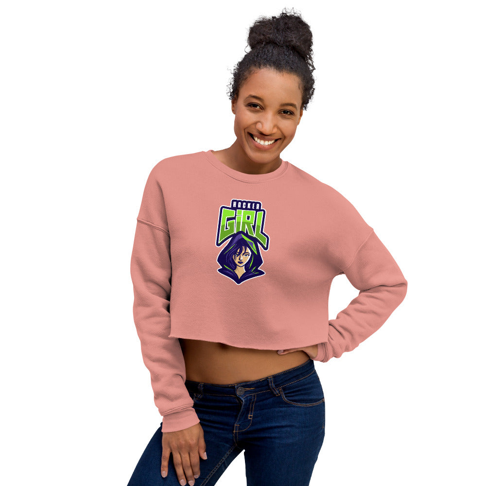 Hackergirl v.1 - Crop Sweatshirt by DarkByteGear