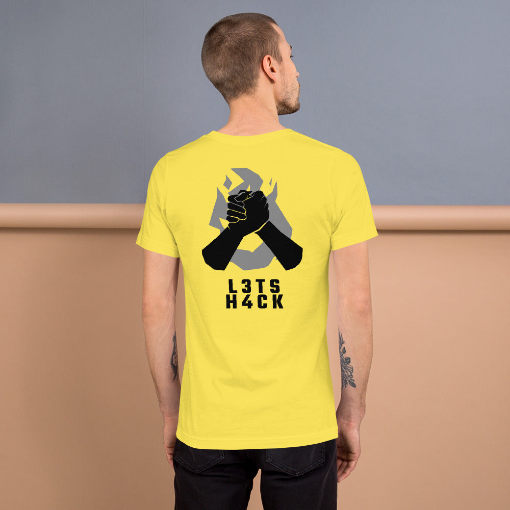 L3ts H4ck - Short-Sleeve Unisex T-Shirt by DarkByteGear
