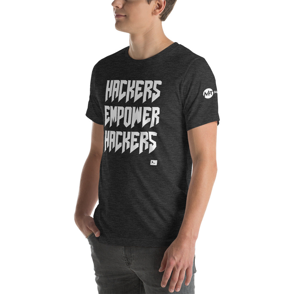 Hackers empower hackers - Short-Sleeve Unisex T-Shirt by DarkByteGear