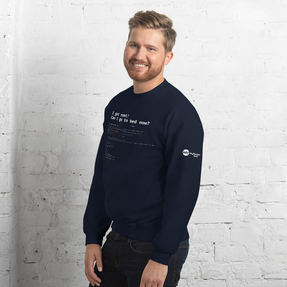 I got root! Can I go to bed now? - Unisex Sweatshirt by DarkByteGear