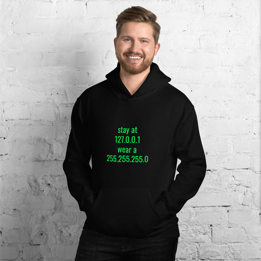 stay at at home, wear a mask - Unisex Hoodie by DarkByteGear