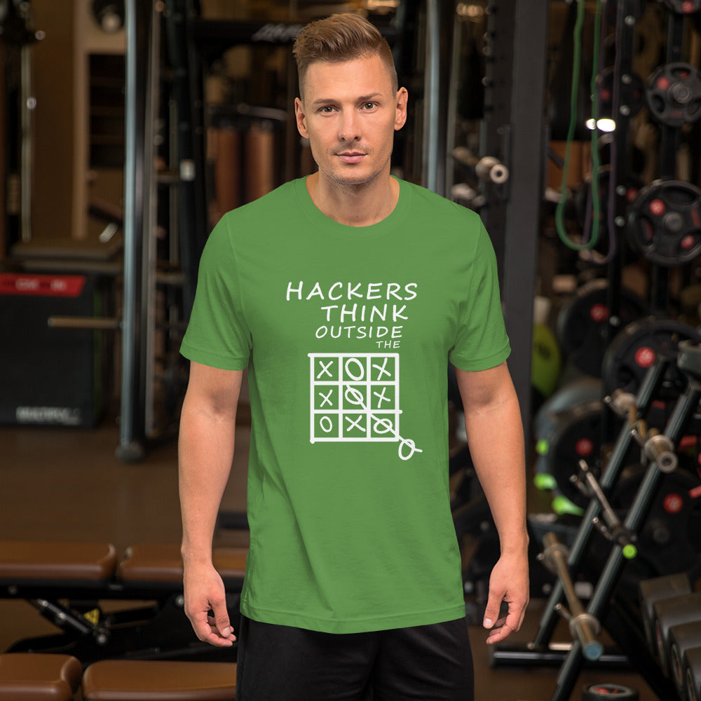 Hackers think outside the box - Short-Sleeve Unisex T-Shirt by DarkByteGear