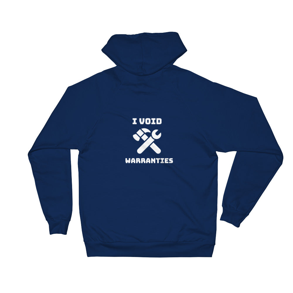 I void warranties - Unisex Fleece Hoodie by DarkByteGear
