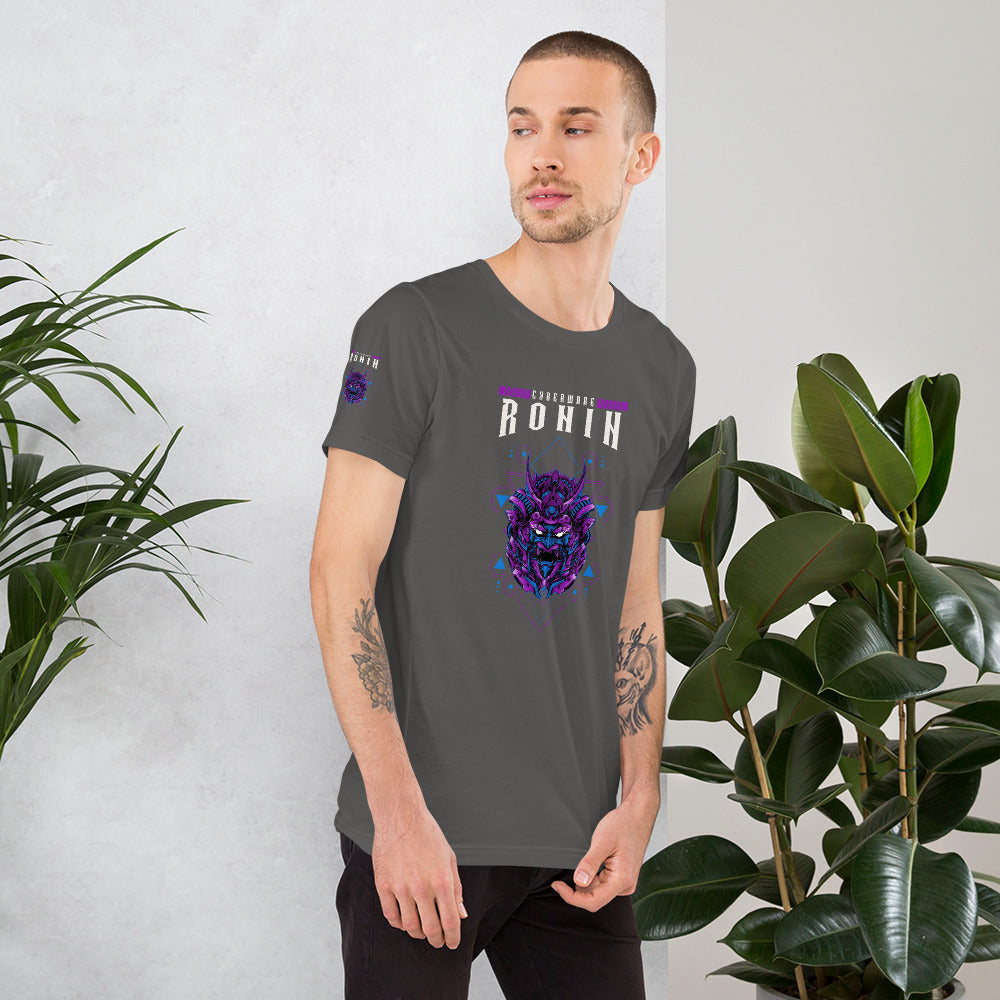 CyberWare Ronin - Short-Sleeve Unisex T-Shirt (all sides print) by DarkByteGear