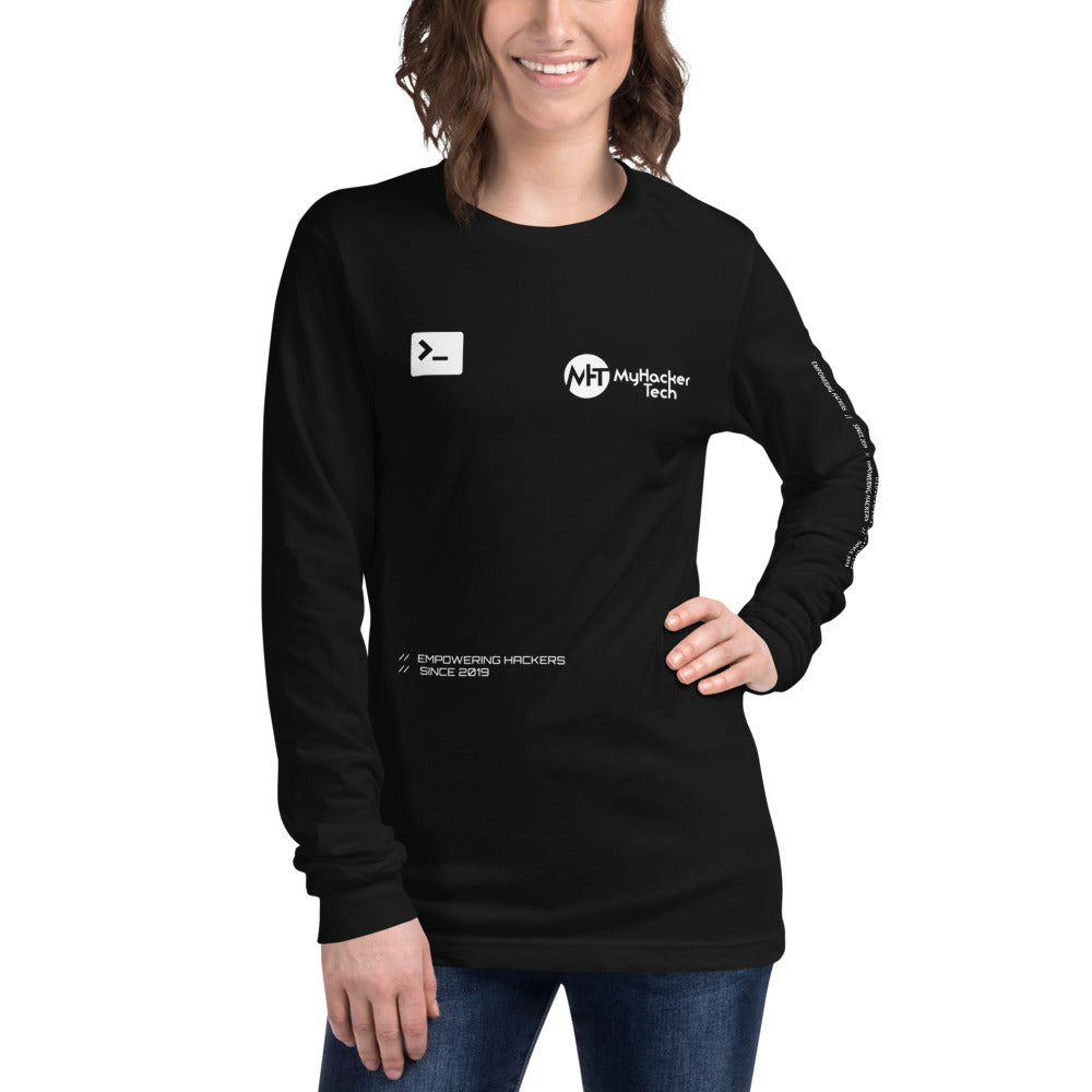 Empowering hackers - Unisex Long Sleeve Tee by DarkByteGear