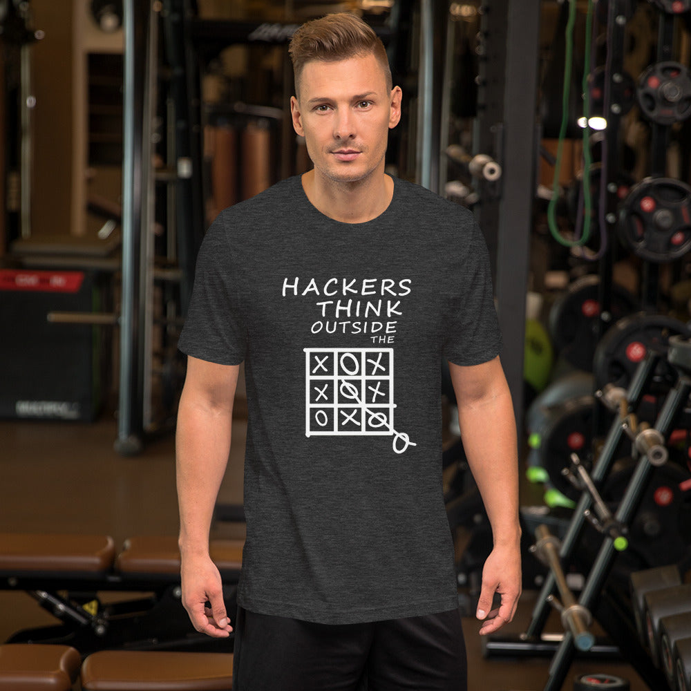 Hackers think outside the box - Short-Sleeve Unisex T-Shirt by DarkByteGear