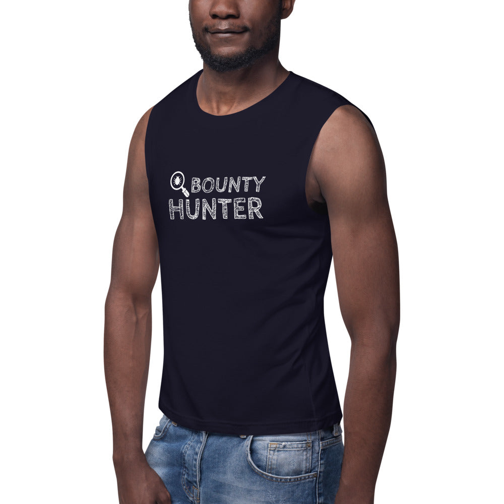 Bug bounty hunter - Muscle Shirt (white text) by DarkByteGear