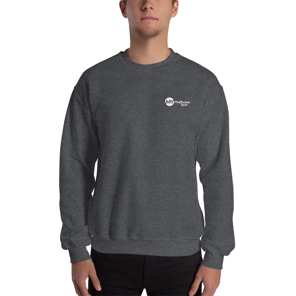 // no comment - Unisex Sweatshirt (back print) by DarkByteGear
