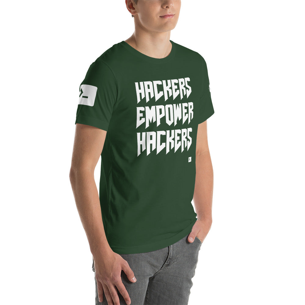 Hackers empower hackers - Short-Sleeve Unisex T-Shirt by DarkByteGear