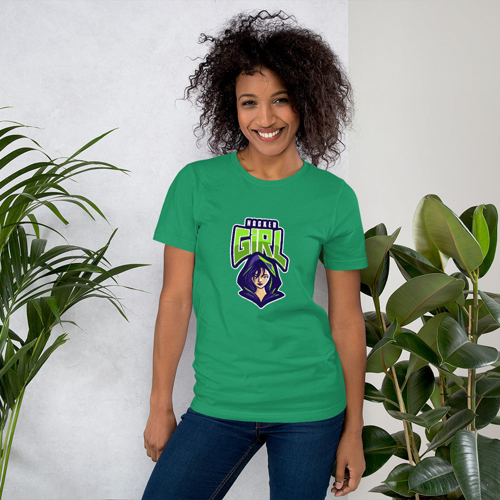 Hackergirl v.1 - Short-Sleeve Unisex T-Shirt by DarkByteGear