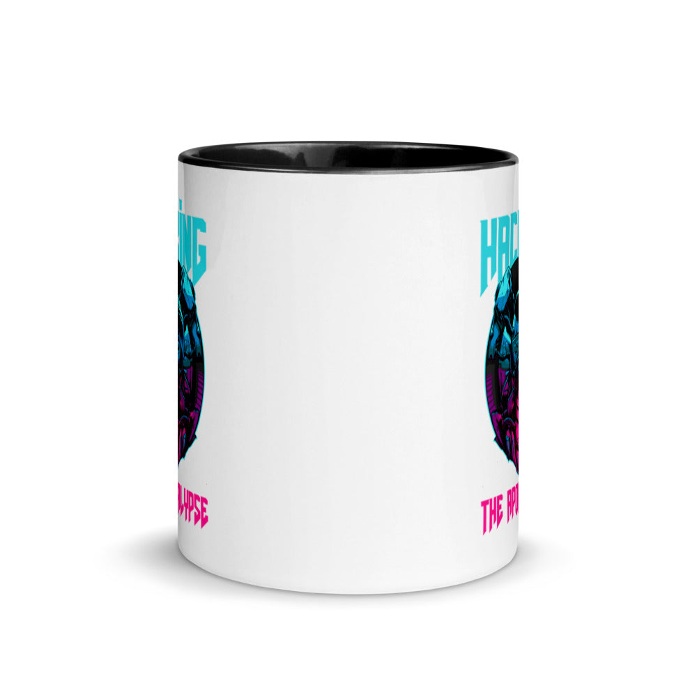 Hacking the apocalypse - Mug with Color Inside by DarkByteGear