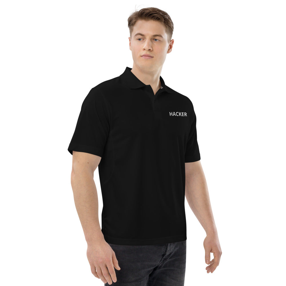 Hacker - Men's Champion performance polo by DarkByteGear