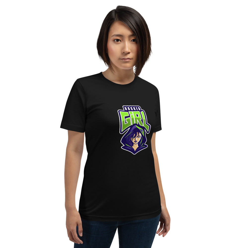 Hackergirl v.1 - Short-Sleeve Unisex T-Shirt by DarkByteGear
