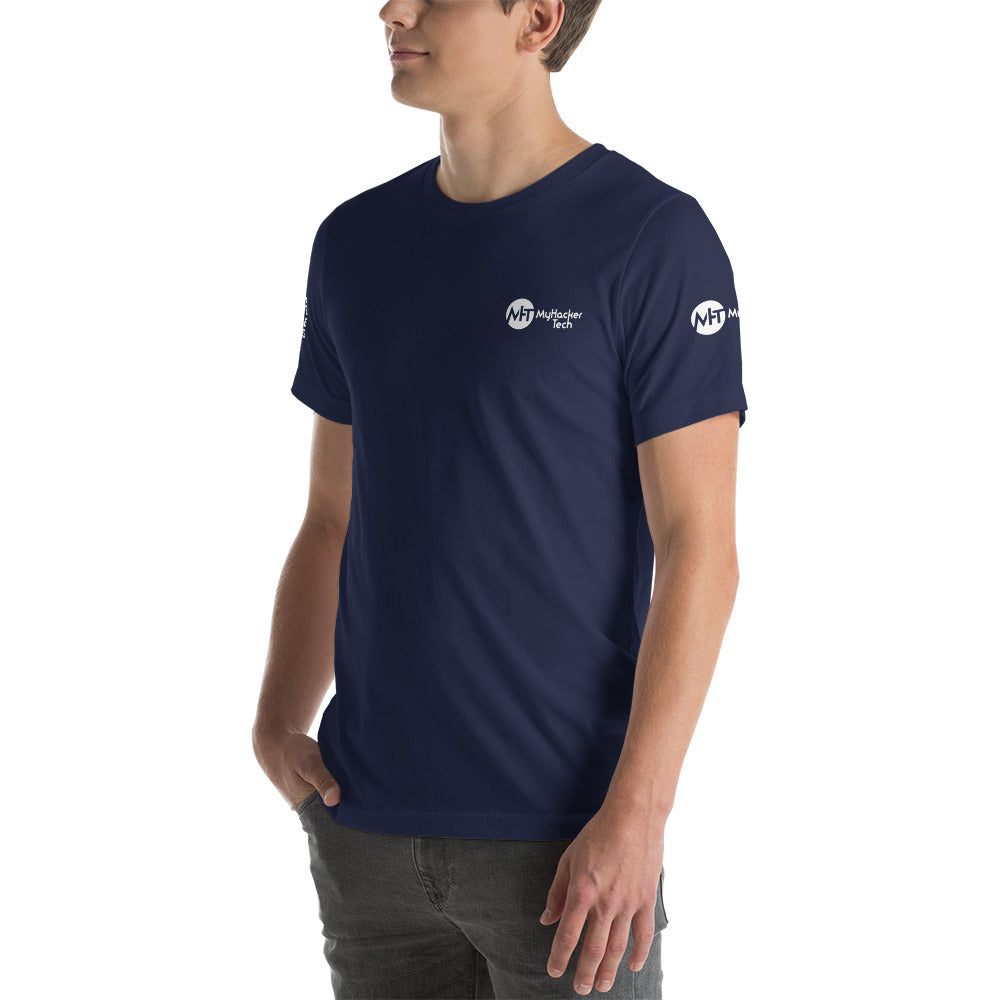 Keep calm and escalate privileges - Short-Sleeve Unisex T-Shirt ( with all sides designs) by DarkByteGear