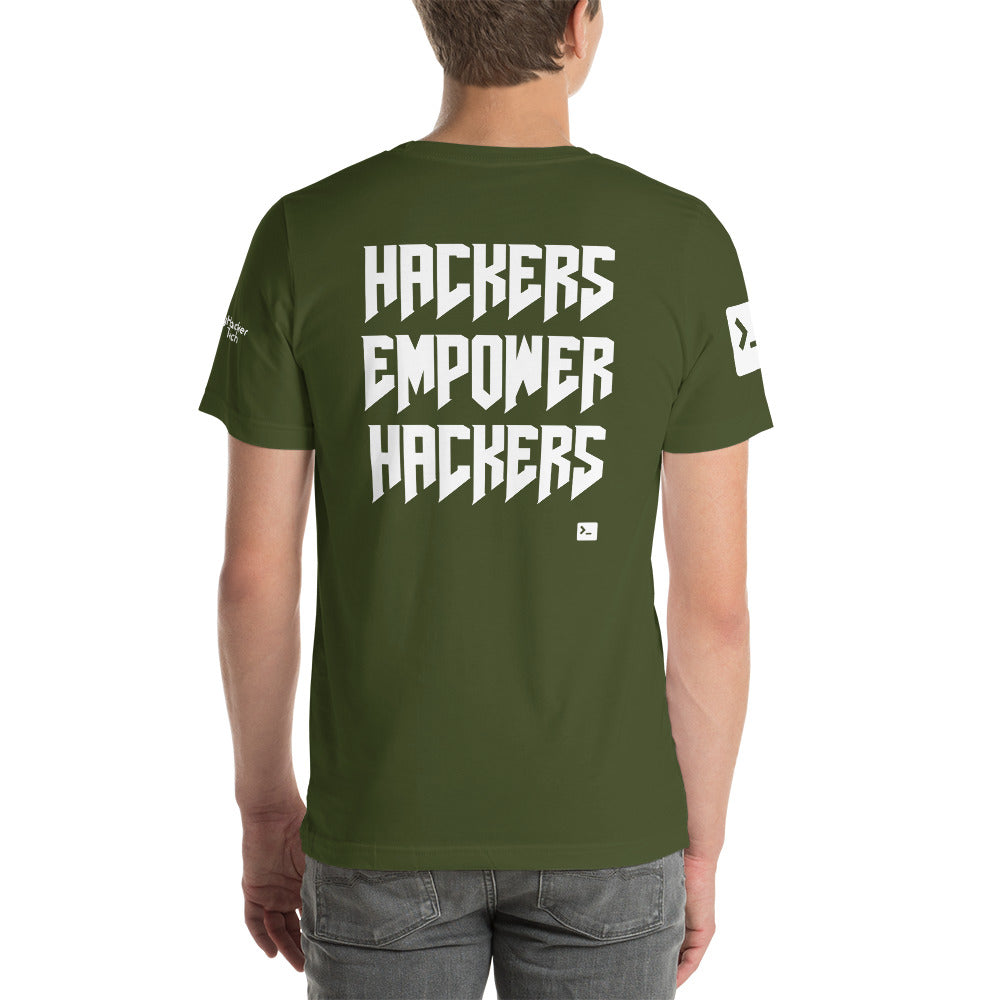 Hackers empower hackers - Short-Sleeve Unisex T-Shirt by DarkByteGear
