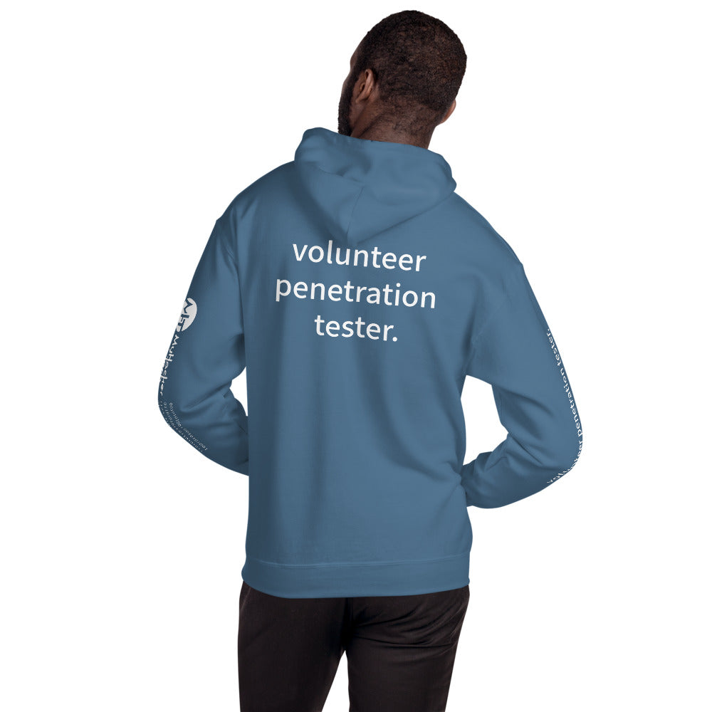volunteer penetration tester - Unisex Hoodie (with all sides designs) by DarkByteGear