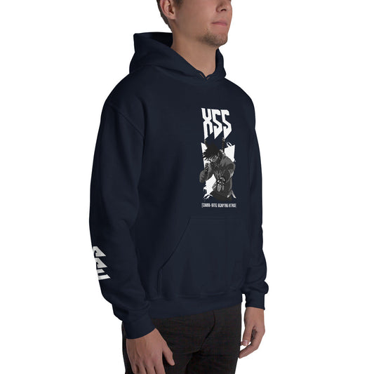 XSS cross-site scripting attack - Unisex Hoodie by DarkByteGear