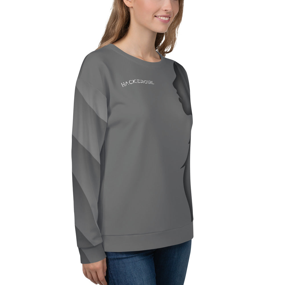Hackergirl v1.2 - Unisex Sweatshirt by DarkByteGear